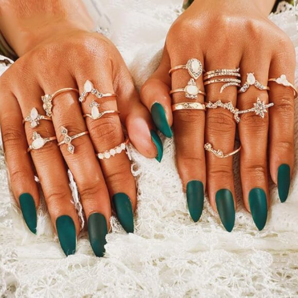 RINGS SET Stackable Rings Set for Women - Picture 1 of 6